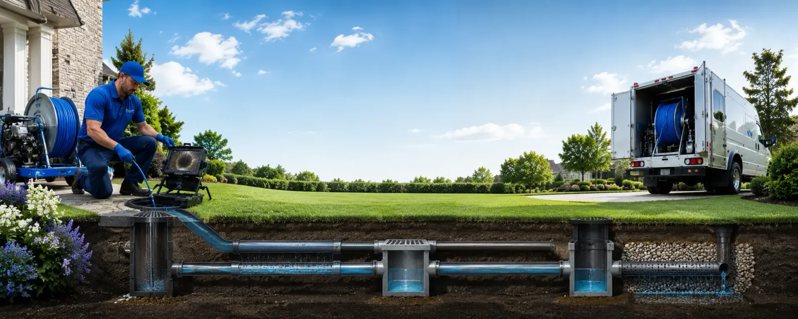 Outdoor drain cleaning information for North Hills, CA